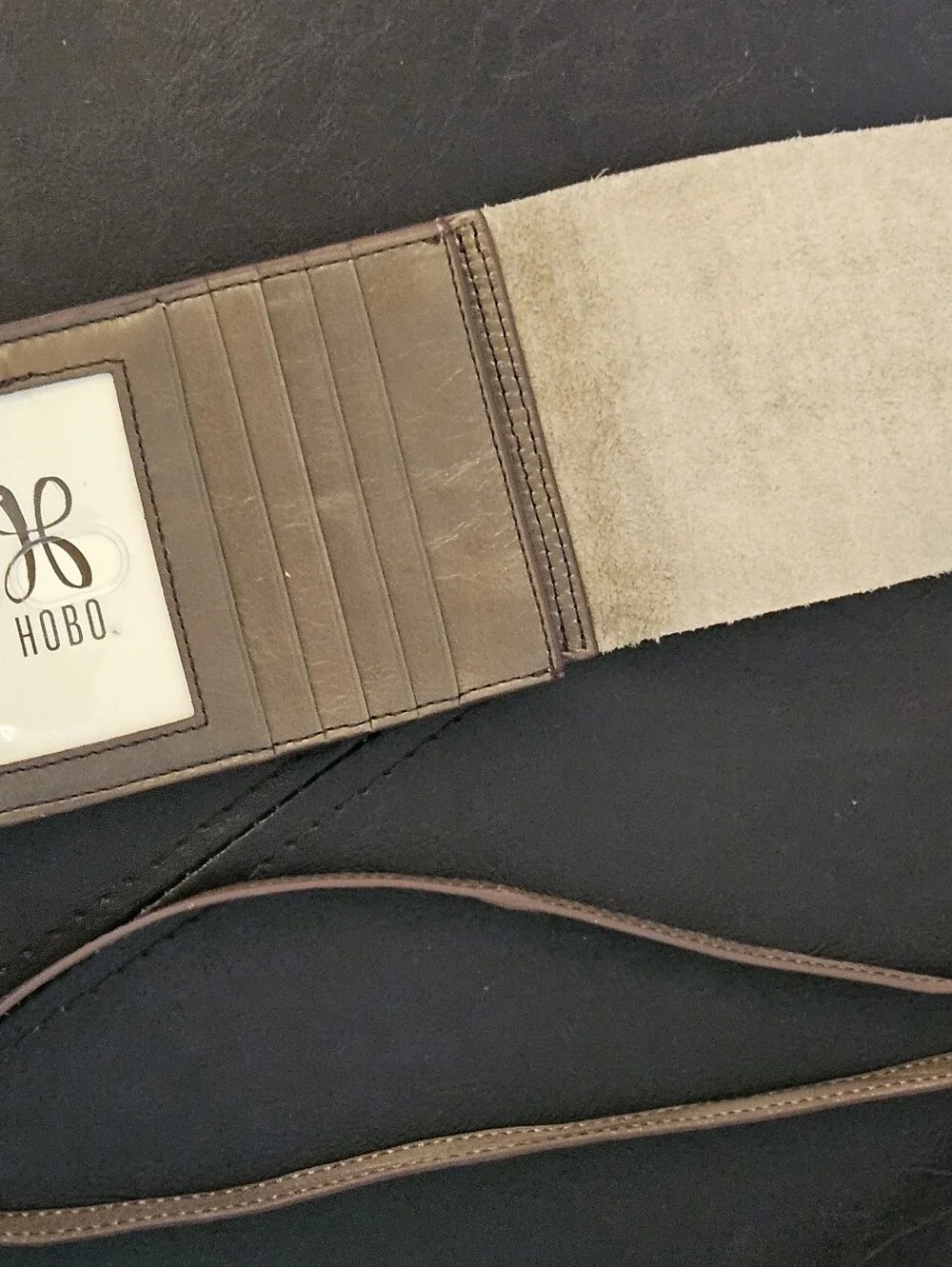 HOBO Brown Leather Crossbody Phone Bag